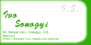 ivo somogyi business card